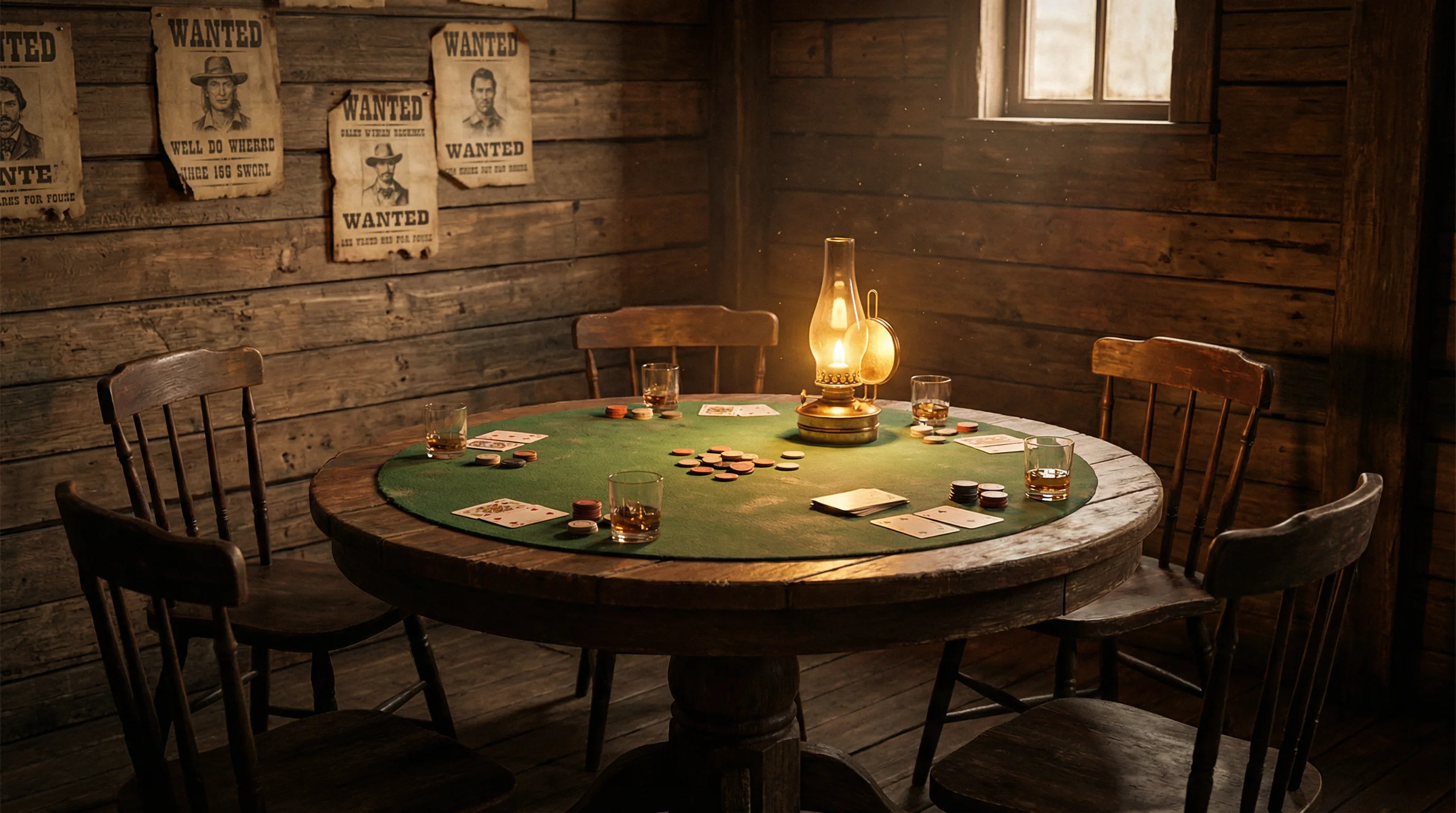 经典西部扑克牌桌 - 慕星棋牌 对决